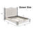 Elvyra Velvet Upholstered Low Profile Platform Bed-808201926-808201927