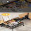 Organisateur de rangement pour chaussures sous le lit, contenants de rangement à roulettes pour tiroir à chaussures sous le lit, gain de place pour la chambre, ensemble de 2, (noir)