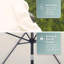 2 cm W X 2 cm D Beach Parasol with Crank Lift