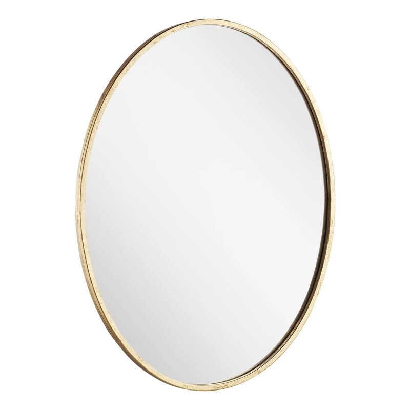 Amyr Oval Decorative Bathroom Vanity Mirror, Gold