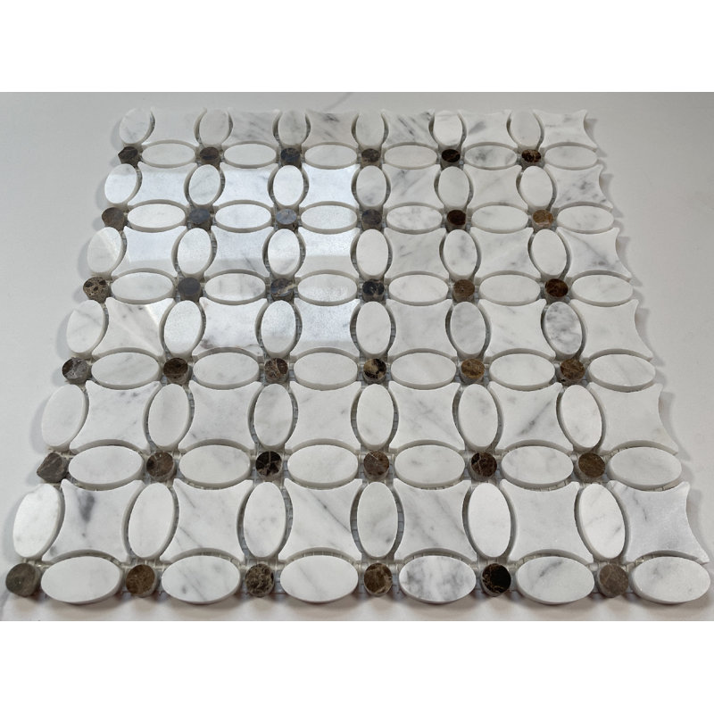 12" x 12" Marble Novelty Mosaic Wall & Floor Tile