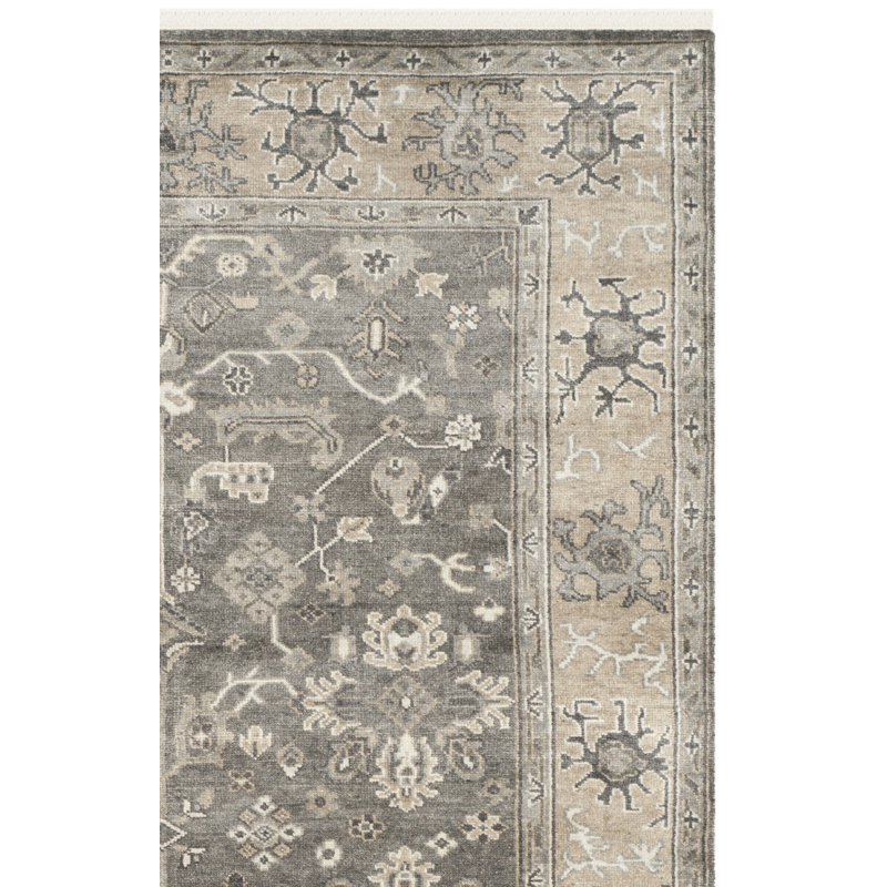 Oushak Hand Knotted Wool Oriental Rug, Runner 3' x 10'