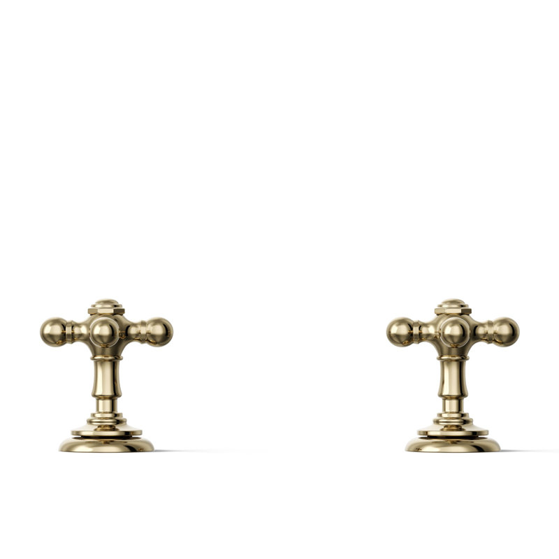 Artifacts® Bathroom Sink Cross Handles, Vibrant French Gold