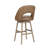 Kendricque Mid-Century Modern Swivel Rubberwood Counter Or Bar Height Barstool With Faux Leather Seat-1314783937-1314783938