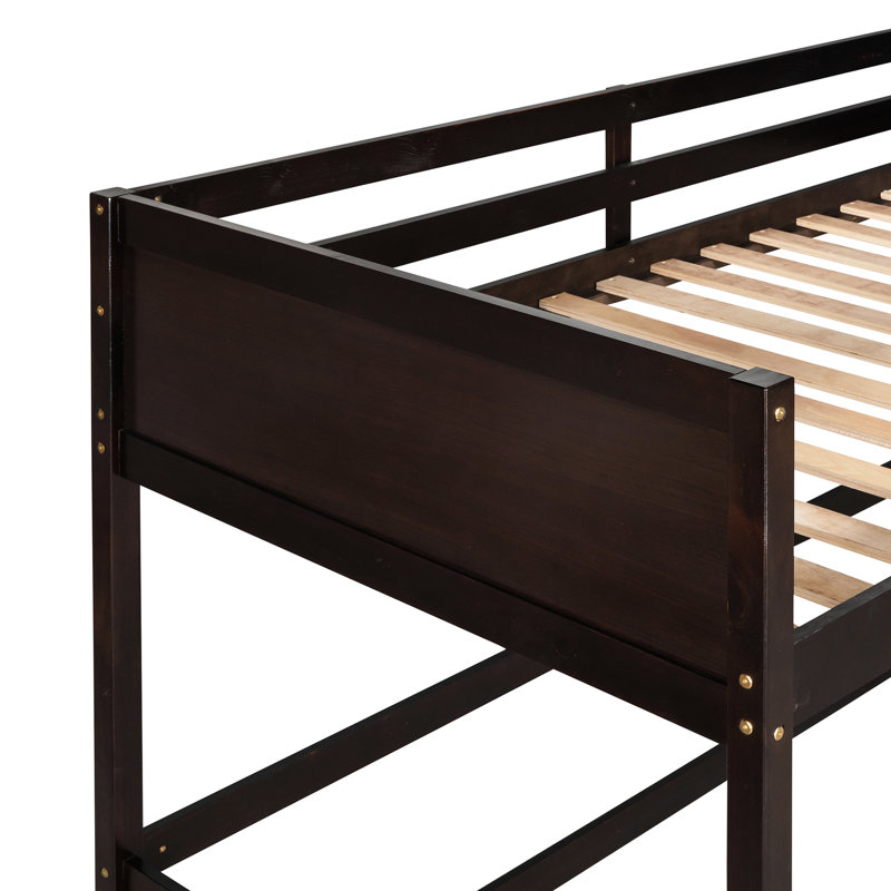 Lit mezzanine simple en bois massif avec ajout de qualité