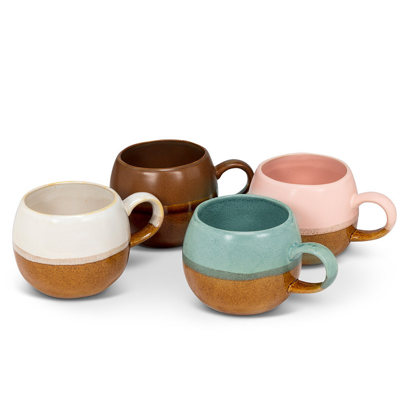 Tasse à café, Bleu/brun