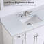 Plateau de meuble-lavabo simple 48 po avec lavabo