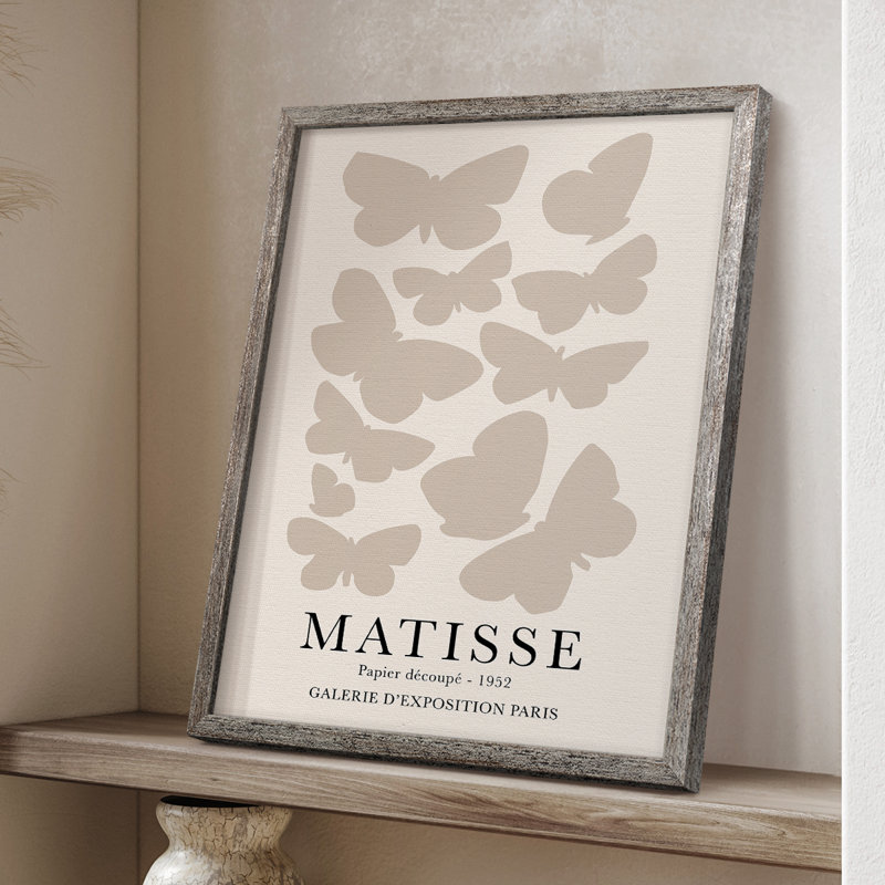 Matisse CCXII, reproduction d'art encadrée - bois massif, H 11 po x l 9 po