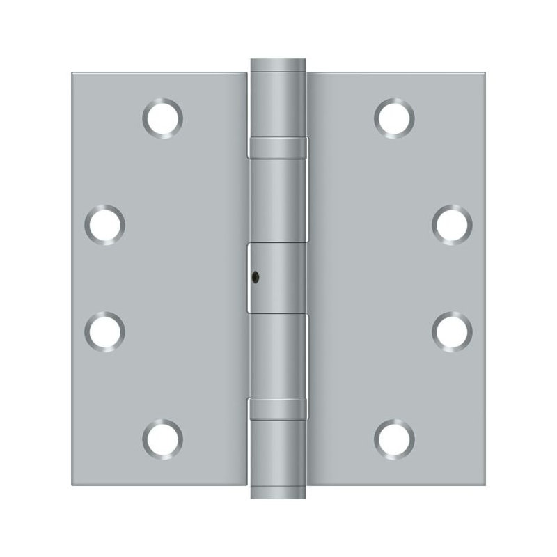 102'' x 102'' Steel Butt Bearing Hinge, Brushed Chrome