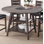 59.5 " Extendable Round with Solid Wood Base Dining Table