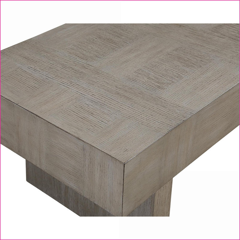 Ensemble de tables basses 3 pièces en bois brun gris contemporain pour le salon, facile à assembler