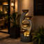 Markiece Hand Crafted Weather Resistant Waterfall Fountain with Light