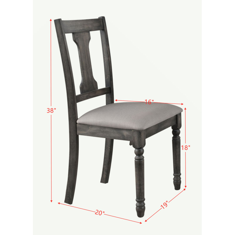 Ensemble de 2 chaises d'appoint en lin brun clair et gris patiné Wallace