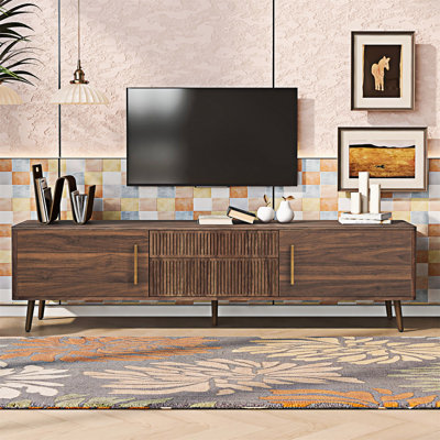 Meuble télé avec console et tiroirs