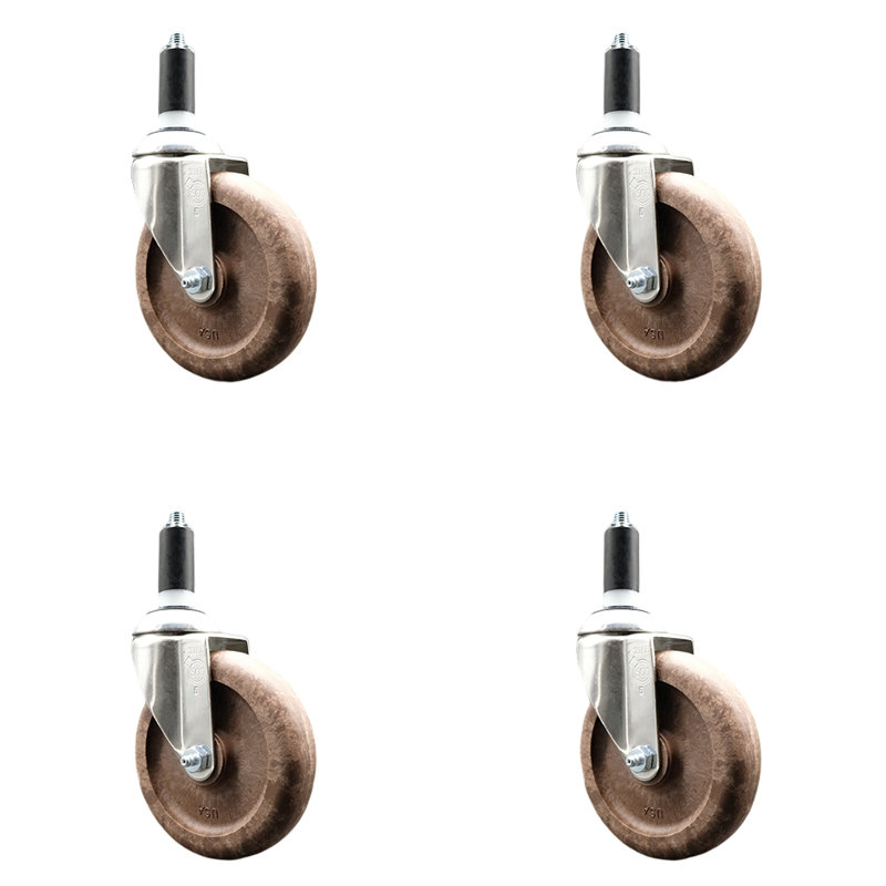 Stem Caster, 3" H x 3" W