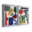 «Colorful Shapes I», toile encadrée de qualité supérieure - prête à être accrochée-1288171090-1288171093