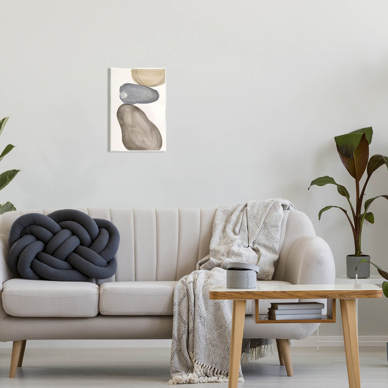 Modern Geometric Shapes Composition Wood Wall Art