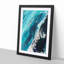 The Falling Blue in Abstract - Picture Frame Graphic Art Print-55737150-55737152
