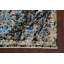 Tapis oriental contemporain abstrait à motif végétal noué à la main 4 x 6