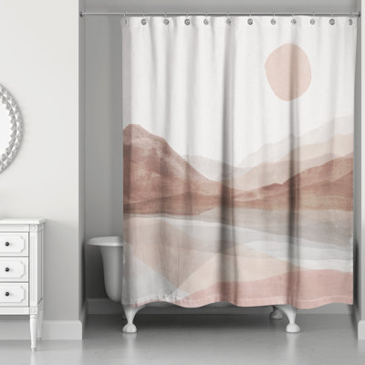 Rideau de douche Mauve Boho