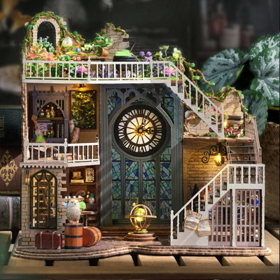 Miniature Wizardi Roombox Kit - horloge de maison de poupée