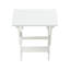 Chaise de table blanche pliable Hips White, avec 2 chaises et pliable rectangulaire blanche