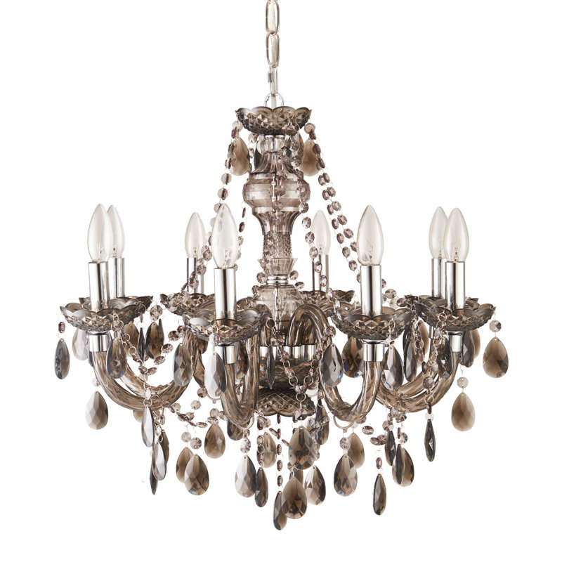 angelo:HOME Fulton Chandelier in 4 or 8 Light in Multiple Color-ways, Gray, 8