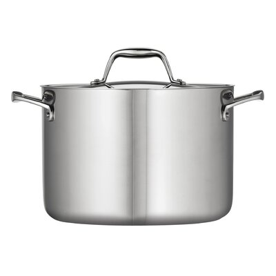 Tramontina Gourmet Tri-Ply Clad 8 Qt. Stock Pot with Lid -  80116/041DS