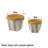 2-Piece Cement-Weave Pattern Planters with V Design — 10-Inch Stylish Planting Containers for Creating a Personalized Garden Space