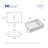 Dublin 20" x 15" White Vitreous China Rectangular Vessel Bathroom Sink with Overflow