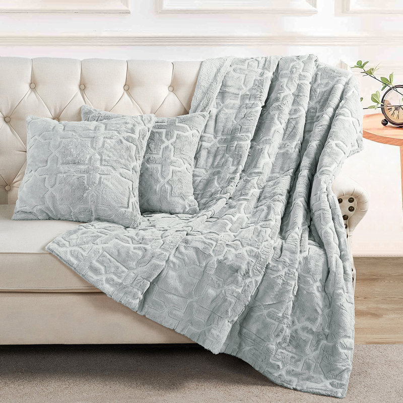 Throw Blanket, Silver