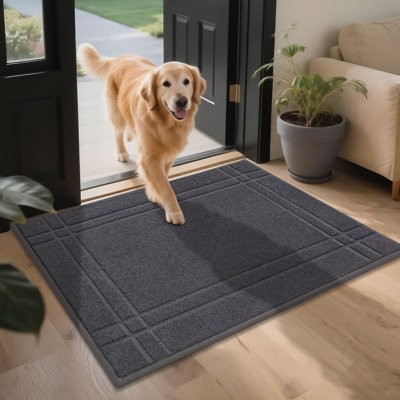 Non-Slip Geometric Indoor Doormat