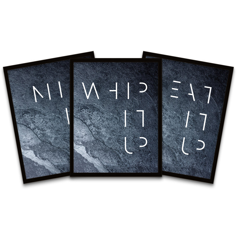 Slate Kitchen Mix Whip Eat It Up - 3 Piece Print Set