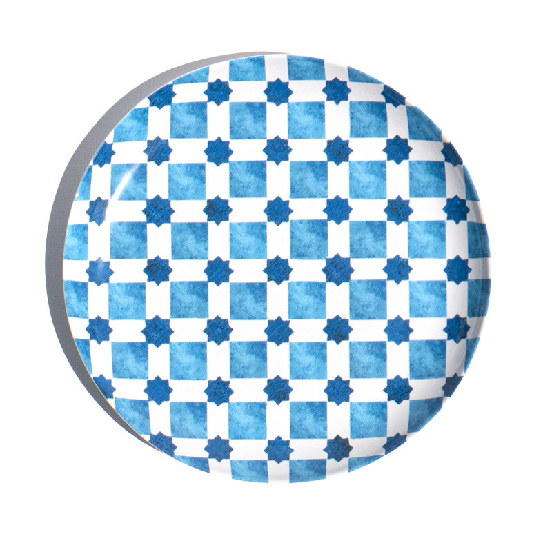 Assiette à salade en mélamine 8,5 po Chayna, ensemble de 6