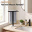 Porte-serviettes de comptoir KES avec base en marbre noir mat 15 po KES-114247422
