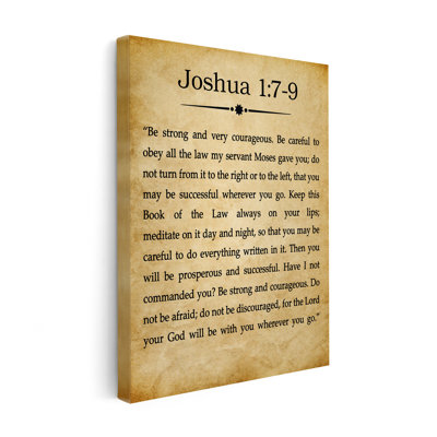 Joshua 1:7-9