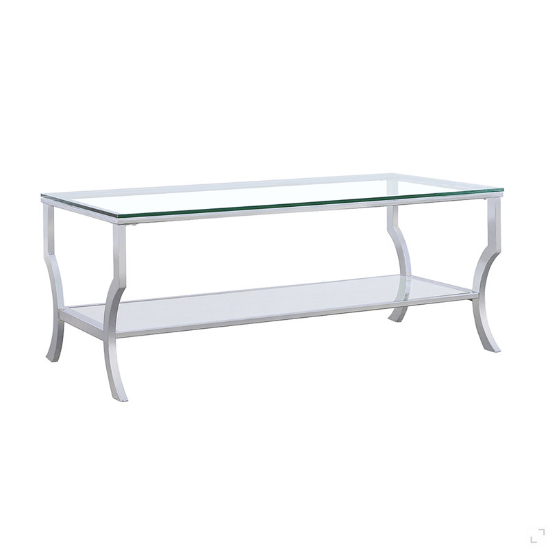 Table basse chromée