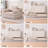 Multi-Function Folding Sofa with High-Density Foam, Linen Upholstery, and Storage Pockets-1100786200