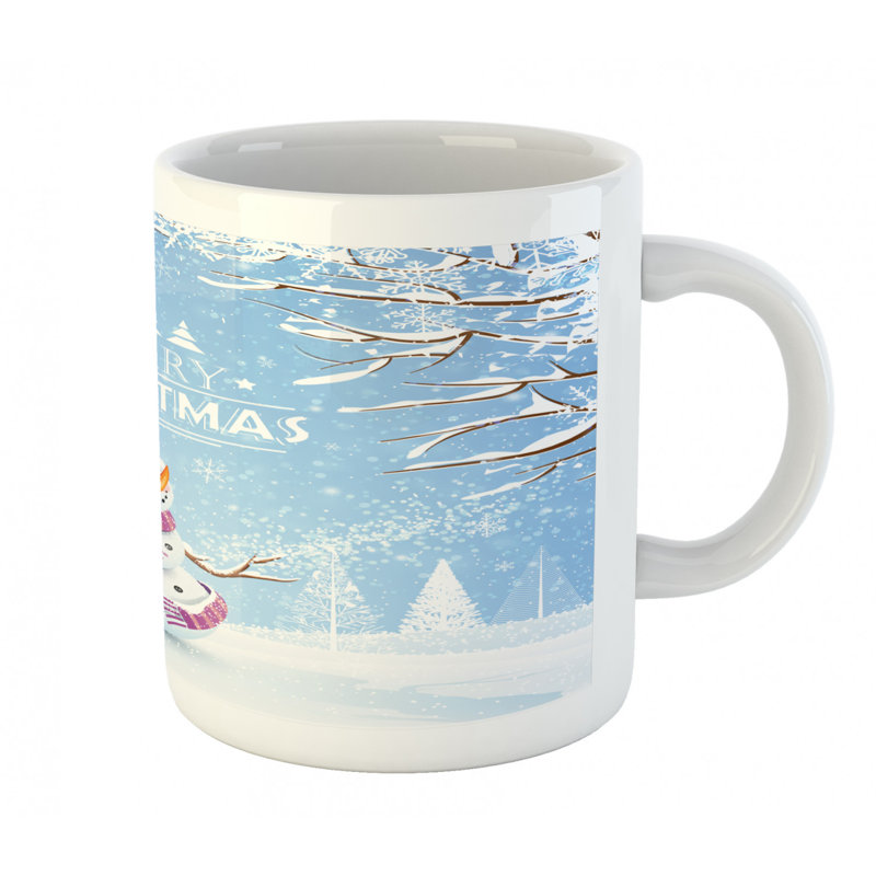 Grande tasse à café bonhomme de neige