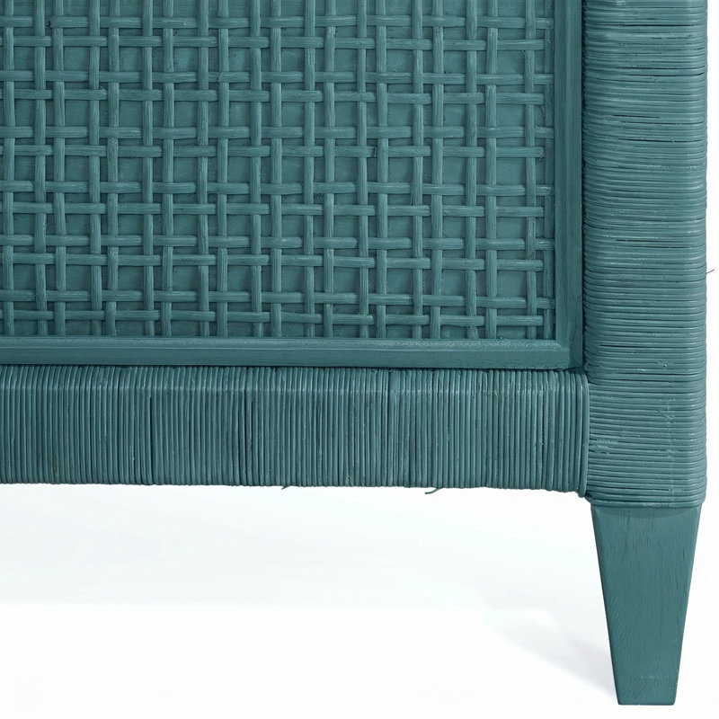 Naples Low Profile Standard Bed, King, Sea Glass