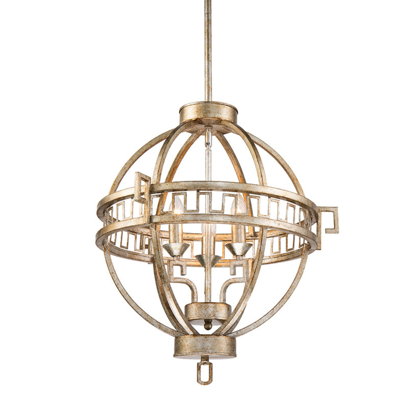 3 - Light Lantern Geometric LED Chandelier