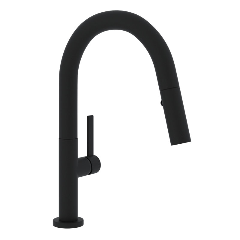 Lux Pull-Down Bar/Food Prep Kitchen Faucet, Matte Black