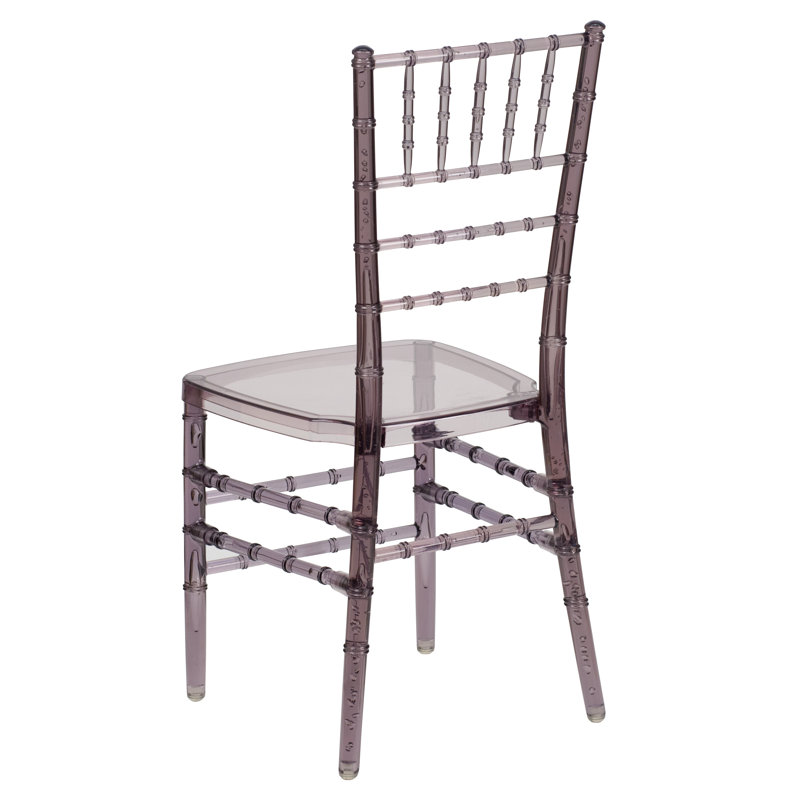 Chaise chiavari Elegance, Résine cristal fumé
