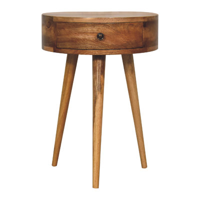 Nordic Oak-Ish Circular Shaped Bedside