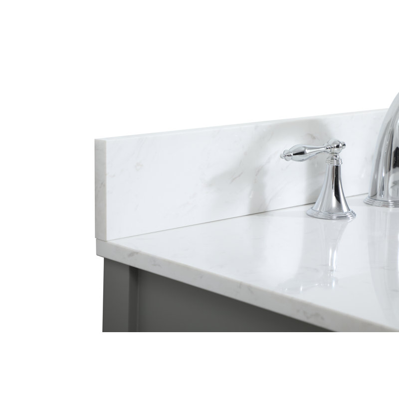 Ensemble de meuble-lavabo simple 30 po, Gris