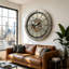 The Gears Clock Wall Clock with Moving Gears