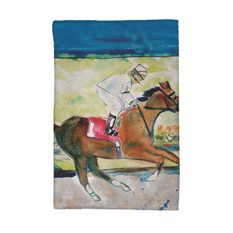 Serviette de cuisine course cheval