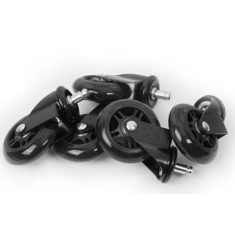 Roulettes de chaise de bureau rollerblade, Noir