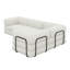 Canapé-lit modulaire, tissu velours côtelé-209552525