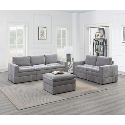 Contemporary 6Pc Modular Sectional Set